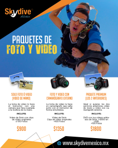 paquetes de foto skydive de mexico tequesquitengo